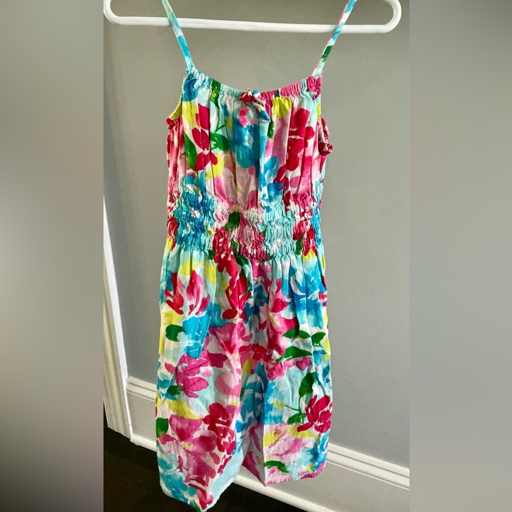 Old Navy Blue and Pink Sleeveless Sundress